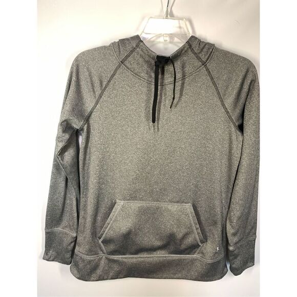 -3. Danskin Now Women's Heathered Gray Active Raglan Tech Fleece Hoodie Size Med - Picture 1 of 9